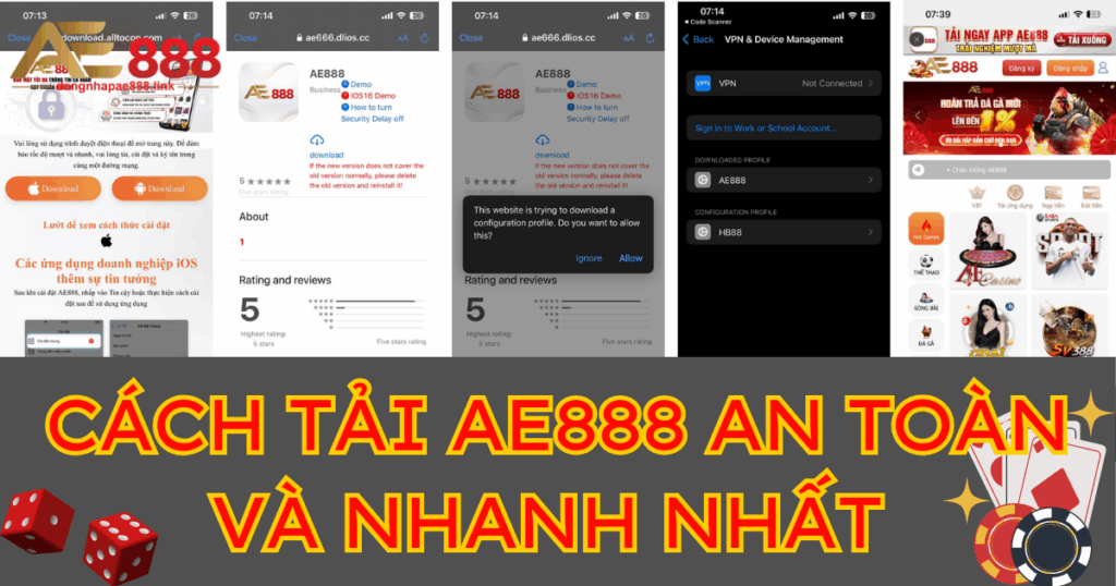 Cách tải AE888 về điện thoại nhanh và an toàn nhất 