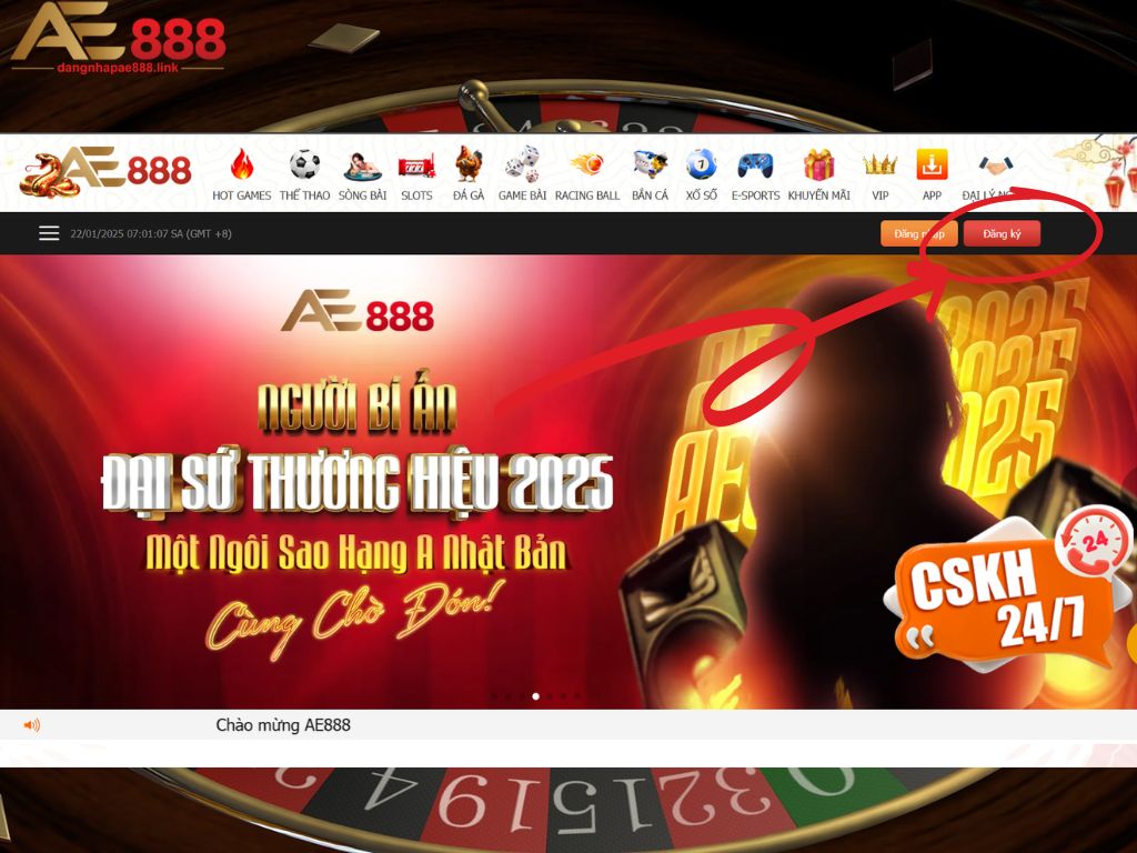 Đăng ký AE888 dễ dàng